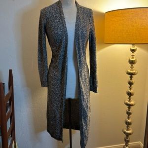 White House black market sparking duster sweater cardigan